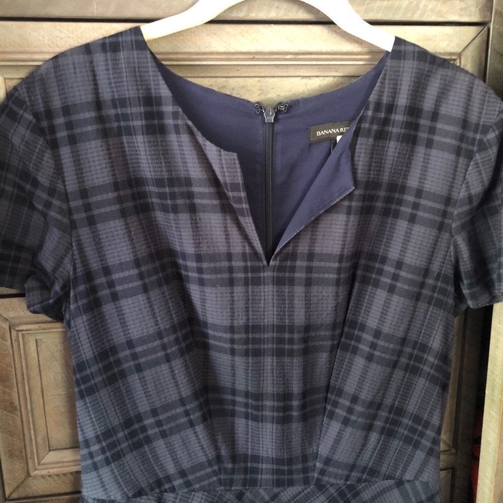 Plaid pencil dress